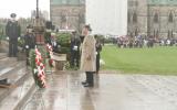 2012 Memorial Service - officers presenting memorial wreath (5)