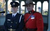 2004 Memorial Service - RCMP & Police Officer posing