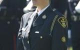 2004 Memorial Service - Police officer at attention at memorial ceremony (2)
