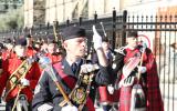 2013 Memorial Service - Bagpipers marching and performing (2)