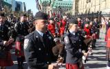 2013 Memorial Service - Bagpipers marching and performing (4)