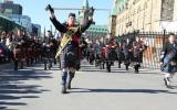 2013 Memorial Service - Bagpipers marching and performing (7)